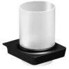 Sapho Zen Black Zwarte Glashouder Met Matglas -hotbath winkel sapho zen black zwarte glashouder met matglas 1