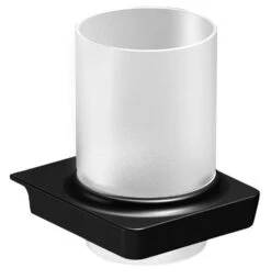 Sapho Zen Black Zwarte Glashouder Met Matglas