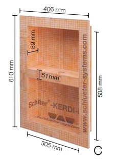 Schlüter Kerdi Inbouwnis 30x50cm 5 Schlüter Kerdi Inbouwnis 30x50cm - Afbeelding 3