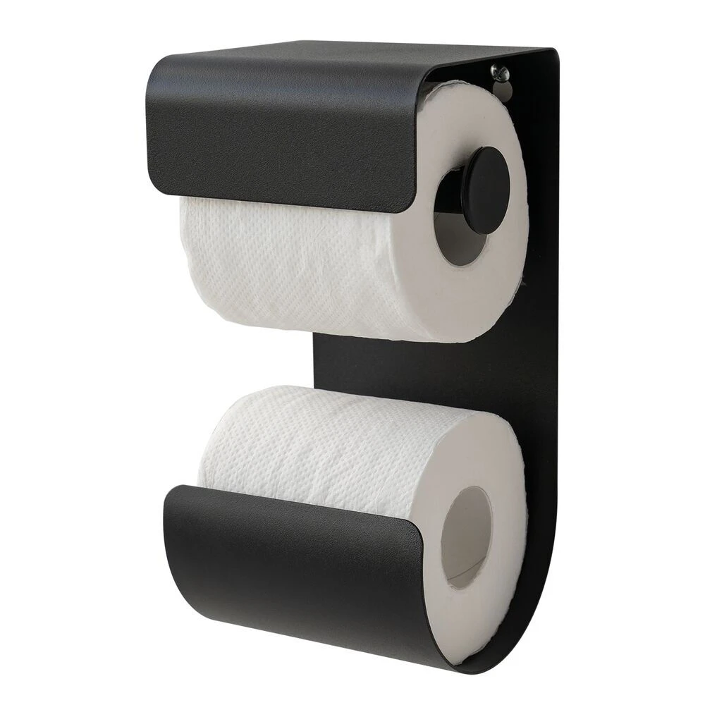 Sealskin Brix Toiletrolhouder Zwart 3 Sealskin Brix Toiletrolhouder Zwart