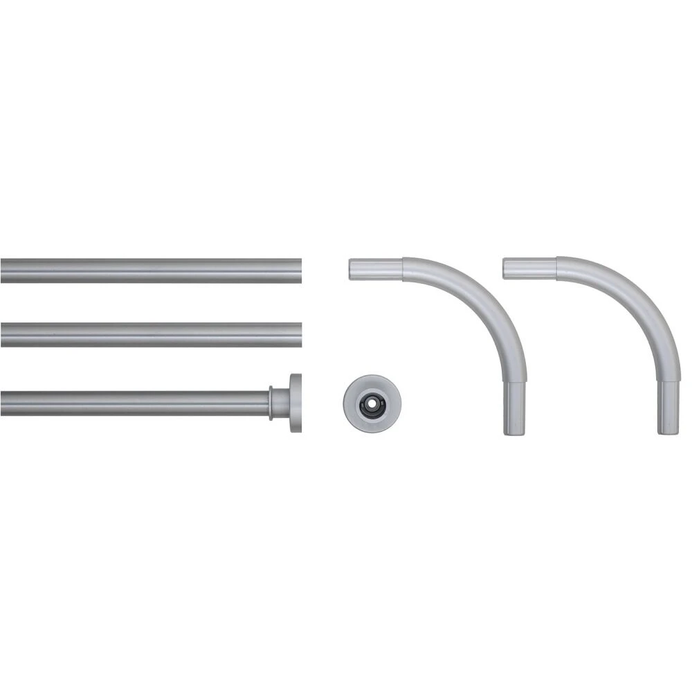 Sealskin Douchegordijnstang Combi 90 Cm Mat Alu 3 Sealskin Douchegordijnstang Combi 90 Cm Mat Alu