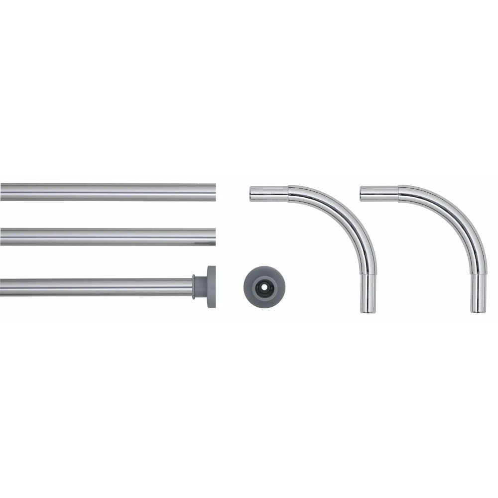 Sealskin Douchegordijnstang Combi 90 Cm Zilver 3 Sealskin Douchegordijnstang Combi 90 Cm Zilver