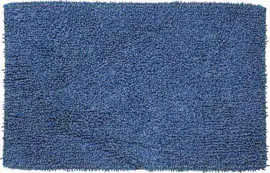 Sealskin Misto Badmat Chenille Katoen 90x60 Cm Blauw 4 Sealskin Misto Badmat Chenille Katoen 90x60 Cm Blauw - Afbeelding 2