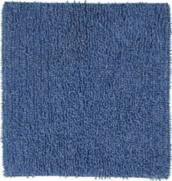 Sealskin Misto Bidetmat Chenille Katoen 60x60 Cm Blauw