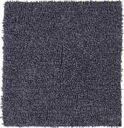 Sealskin Misto Bidetmat Chenille Katoen 60x60 Cm Zwart