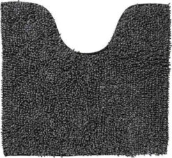 Sealskin Misto Toiletmat Chenille Katoen 60x55 Cm Zwart