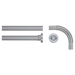 Sealskin Seallux Douchegordijnstang Hoek 90x90 Cm Chroom -hotbath winkel sealskin seallux douchegordijnstang hoek 90x90 cm chroom 276666218 1