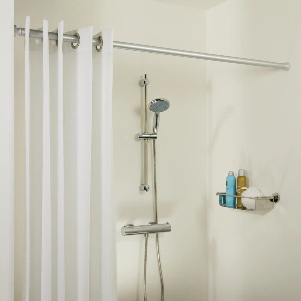 Sealskin Seallux Douchegordijnstang Verstelbaar 125-220 Cm Mat Alu 3 Sealskin Seallux Douchegordijnstang Verstelbaar 125-220 Cm Mat Alu