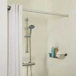 Sealskin Seallux Douchegordijnstang Verstelbaar 80-130 Cm Mat Alu -hotbath winkel sealskin seallux douchegordijnstang verstelbaar 80 130 cm mat alu 276663205 3