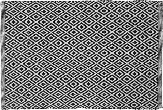 Sealskin Trellis Badmat Katoen 60x90 Zwart 6 Sealskin Trellis Badmat Katoen 60x90 Zwart - Afbeelding 4
