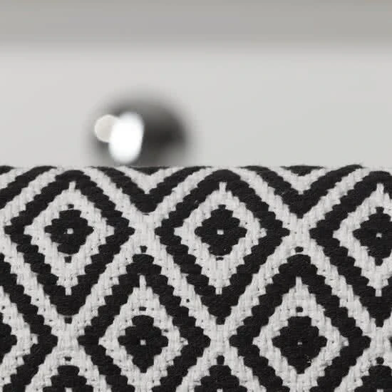 Sealskin Trellis Badmat Katoen 60x90 Zwart 5 Sealskin Trellis Badmat Katoen 60x90 Zwart - Afbeelding 3