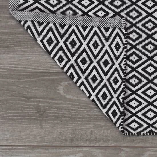 Sealskin Trellis Badmat Katoen 60x90 Zwart 3 Sealskin Trellis Badmat Katoen 60x90 Zwart