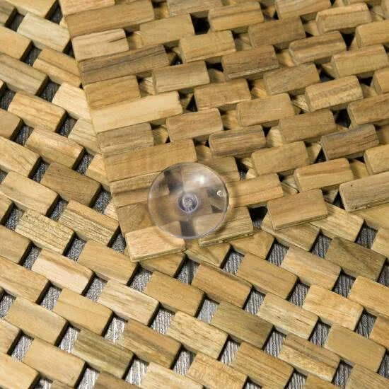 Sealskin Woodblock Badmat Teak 52x90 Cm Teak 3 Sealskin Woodblock Badmat Teak 52x90 Cm Teak