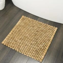 Sealskin Woodblock Bidetmat Teak 60x60 Cm Teak