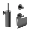 Mueller Hilton Toiletaccessoiresset Verouderd Ijzer - Gunmetal 2 Mueller Hilton Toiletaccessoiresset Verouderd Ijzer - Gunmetal -hotbath winkel set gunmetal