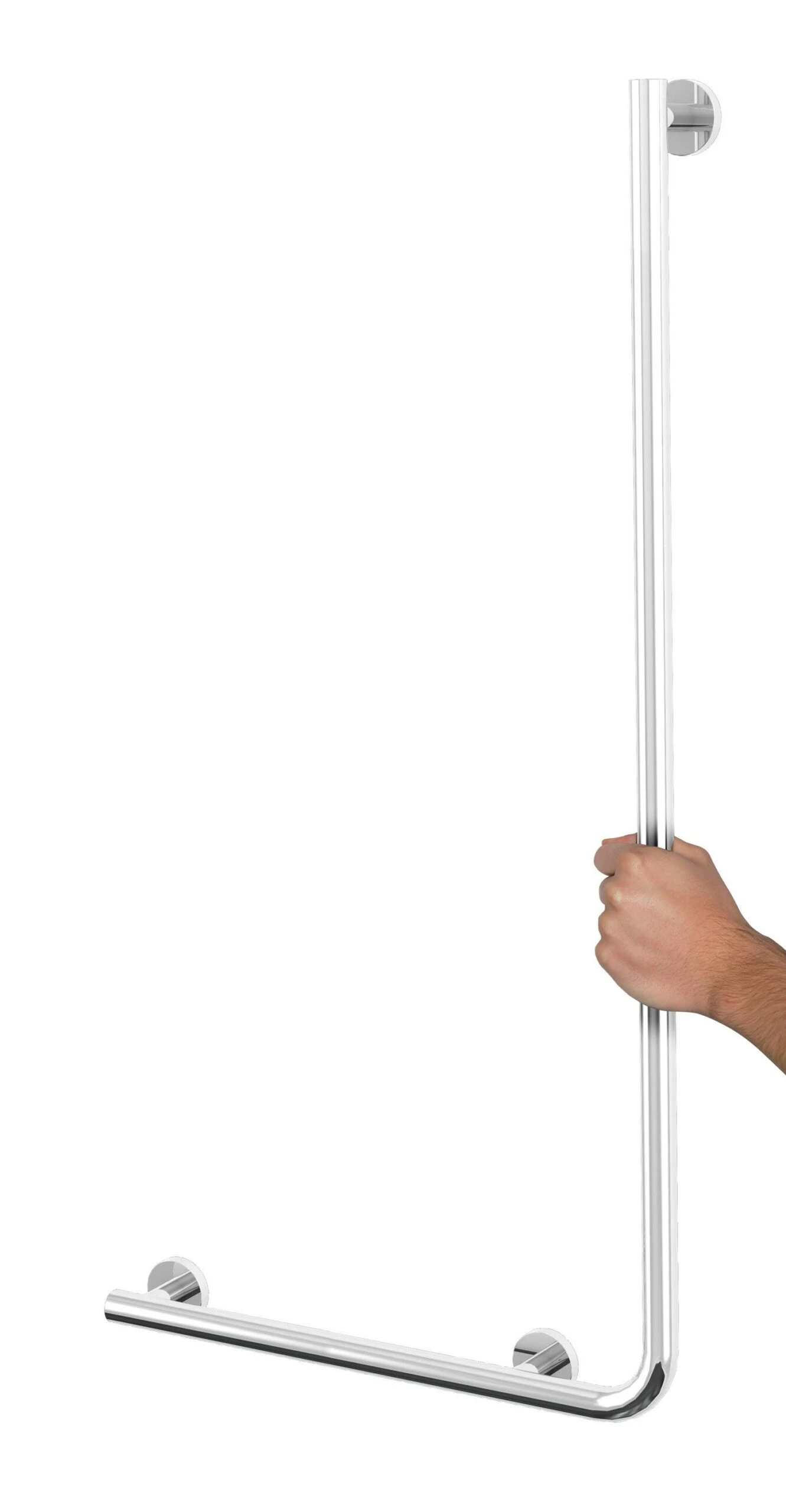 Tiger Boston Comfort & Safety Veiligheidsgreep 90° Rechts RVS Glans 3 Tiger Boston Comfort & Safety Veiligheidsgreep 90° Rechts RVS Glans