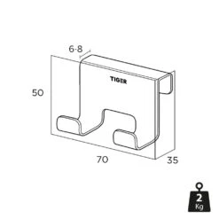 Tiger Caddy Handdoekhaak Voor Douchecabine 6-8 Mm Zwart 17 Tiger Caddy Handdoekhaak Voor Douchecabine 6-8 Mm Zwart -hotbath winkel tiger caddy handdoekhaak voor douchecabine 6 8 mm zwart 1401230746