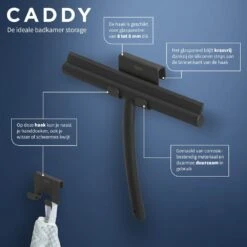 Tiger Caddy Handdoekhaak Voor Douchecabine 6-8 Mm Zwart 16 Tiger Caddy Handdoekhaak Voor Douchecabine 6-8 Mm Zwart -hotbath winkel tiger caddy handdoekhaak voor douchecabine 6 8 mm zwart 1401230746 1
