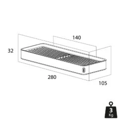 Tiger Carv Planchet 28cm Zwart -hotbath winkel tiger carv planchet 28cm zwart 800249 8