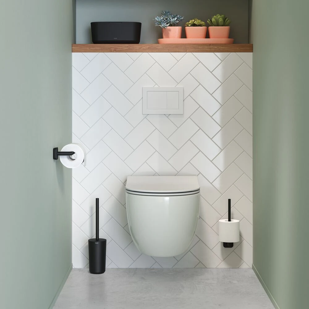 Tiger Carv Toiletborstel Met Houder Vrijstaand Zwart 7 Tiger Carv Toiletborstel Met Houder Vrijstaand Zwart - Afbeelding 5