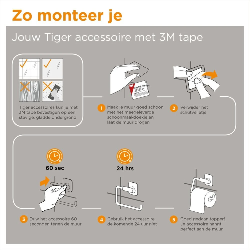 Tiger Colar Toiletaccessoiresset Zwart 9 Tiger Colar Toiletaccessoiresset Zwart - Afbeelding 7