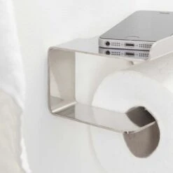 Tiger Colar Toiletrolhouder Met Planchet RVS Gepolijst -hotbath winkel tiger colar toiletrolhouder met planchet rvs gepolijst 1314230346 3