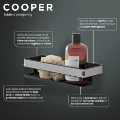 Tiger Cooper Douchemand 28cm Zwart -hotbath winkel tiger cooper douchemand 28cm zwart 800234 5