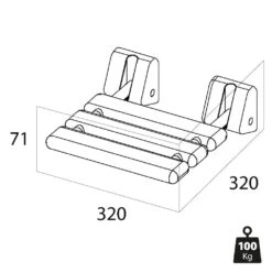 Tiger Libra Opklapbaar Douchezitje Wit -hotbath winkel tiger libra opklapbaar douchezitje wit 1332030146 1