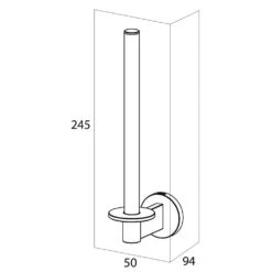 Tiger Noon Reserverolhouder Chroom 8 Tiger Noon Reserverolhouder Chroom -hotbath winkel tiger noon reserverolhouder rvs 1320430346 1