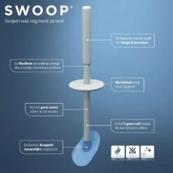 Tiger Tess Toiletborstelhouder Met Swoop Borstel Flexibel Wit/lichtgrijs -hotbath winkel tiger tess toiletborstelhouder met swoop borstel flexibel wit lichtgrijs 1329420146 1