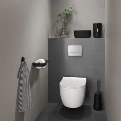 Tiger Tess Toiletborstelhouder Met Swoop Borstel Flexibel Zwart/antraciet -hotbath winkel tiger tess toiletborstelhouder met swoop borstel flexibel zwart antraciet 1329420746 7