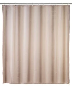 Wenko Anti-schimmel Douchegordijn 180x200cm Polyester Uni Beige Inclusief Ringen