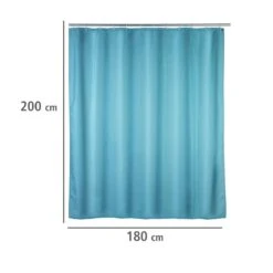 Wenko Anti-schimmel Douchegordijn 180x200cm Polyester Uni Blauw Inclusief Ringen -hotbath winkel wenko anti schimmel douchegordijn 180x200cm polyester uni blauw inclusief ringen sk64279 5