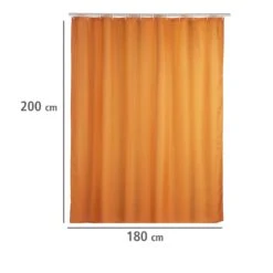 Wenko Anti-schimmel Douchegordijn 180x200cm Polyester Uni Oranje Inclusief Ringen -hotbath winkel wenko anti schimmel douchegordijn 180x200cm polyester uni oranje inclusief ringen sk64277 5