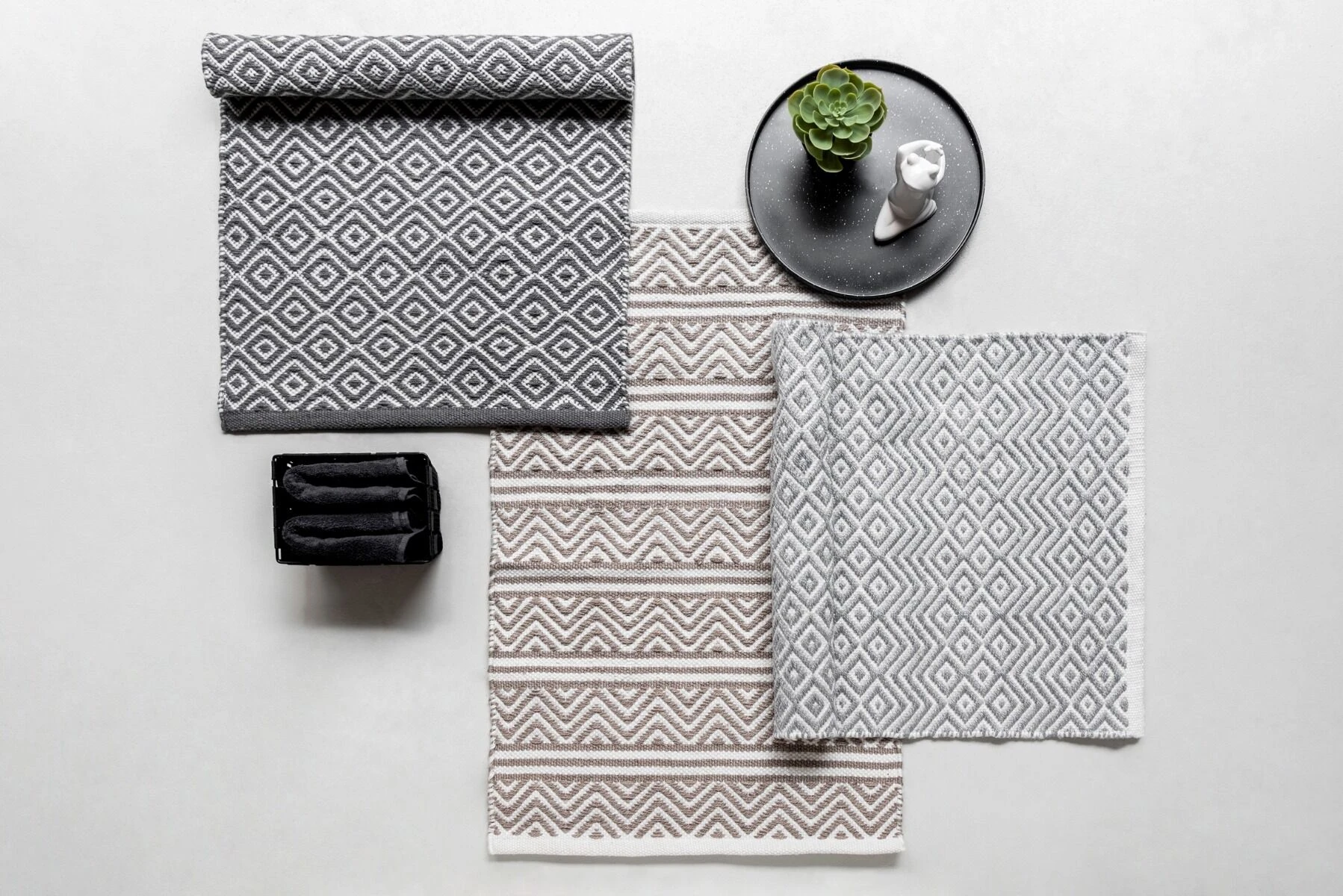 Wenko Badmat Shaki 50x80cm Gerecycled PES Beige 8 Wenko Badmat Shaki 50x80cm Gerecycled PES Beige - Afbeelding 6