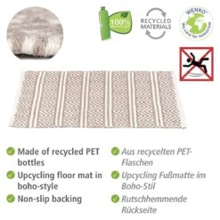Wenko Badmat Shaki 50x80cm Gerecycled PES Beige 17 Wenko Badmat Shaki 50x80cm Gerecycled PES Beige -hotbath winkel wenko badmat shaki 50x80cm gerecycled pes beige sk64310 2