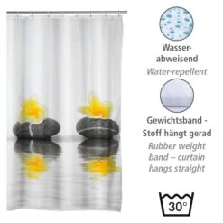 Wenko Douchegordijn 180x200cm Inclusief Ringen -hotbath winkel wenko douchegordijn 180x200cm inclusief ringen sk64300 3