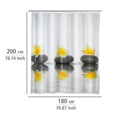 Wenko Douchegordijn 180x200cm Inclusief Ringen -hotbath winkel wenko douchegordijn 180x200cm inclusief ringen sk64300 5
