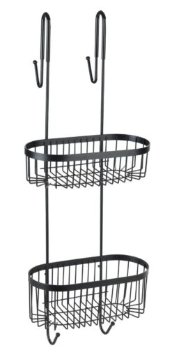 Wenko Serino Doucherek 2-laags Zwart Mat 9 Wenko Serino Doucherek 2-laags Zwart Mat -hotbath winkel wenko serino doucherek 2 laags zwart mat sk64245 3