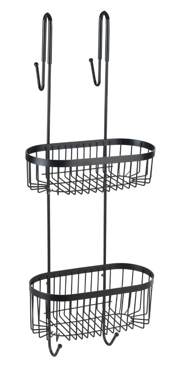 Wenko Serino Doucherek 2-laags Zwart Mat 5 Wenko Serino Doucherek 2-laags Zwart Mat - Afbeelding 3