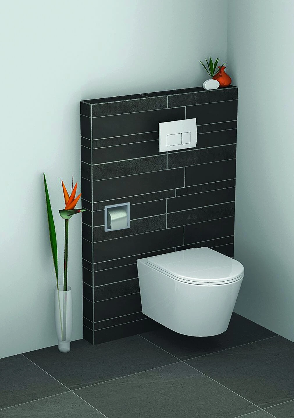 Mueller Inbouw Toiletrolhouder RVS 4 Mueller Inbouw Toiletrolhouder RVS - Afbeelding 2