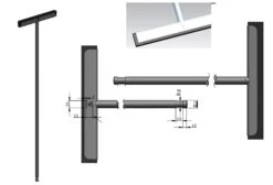 Mueller Luxe RVS Vloerwisser + Ophanging -hotbath winkel wiesbaden luxe rvs vloerwisser ophanging sk20.3911